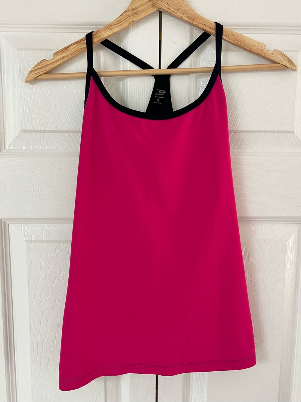 Champion Fuchsia Pink Racerback Tank with Black Trim